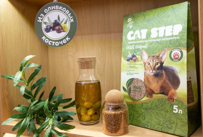 Новинка: наполнитель из оливковых косточек CAT STEP Olive Original