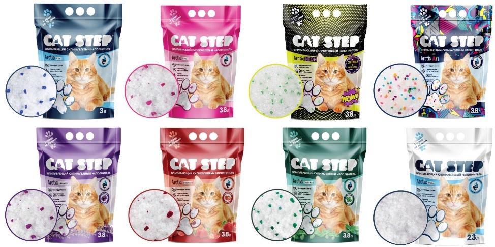 8 типов силикагелевых наполнителей CAT STEP