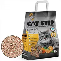Впитывающий минеральный наполнитель CAT STEP Extra Dry Orange